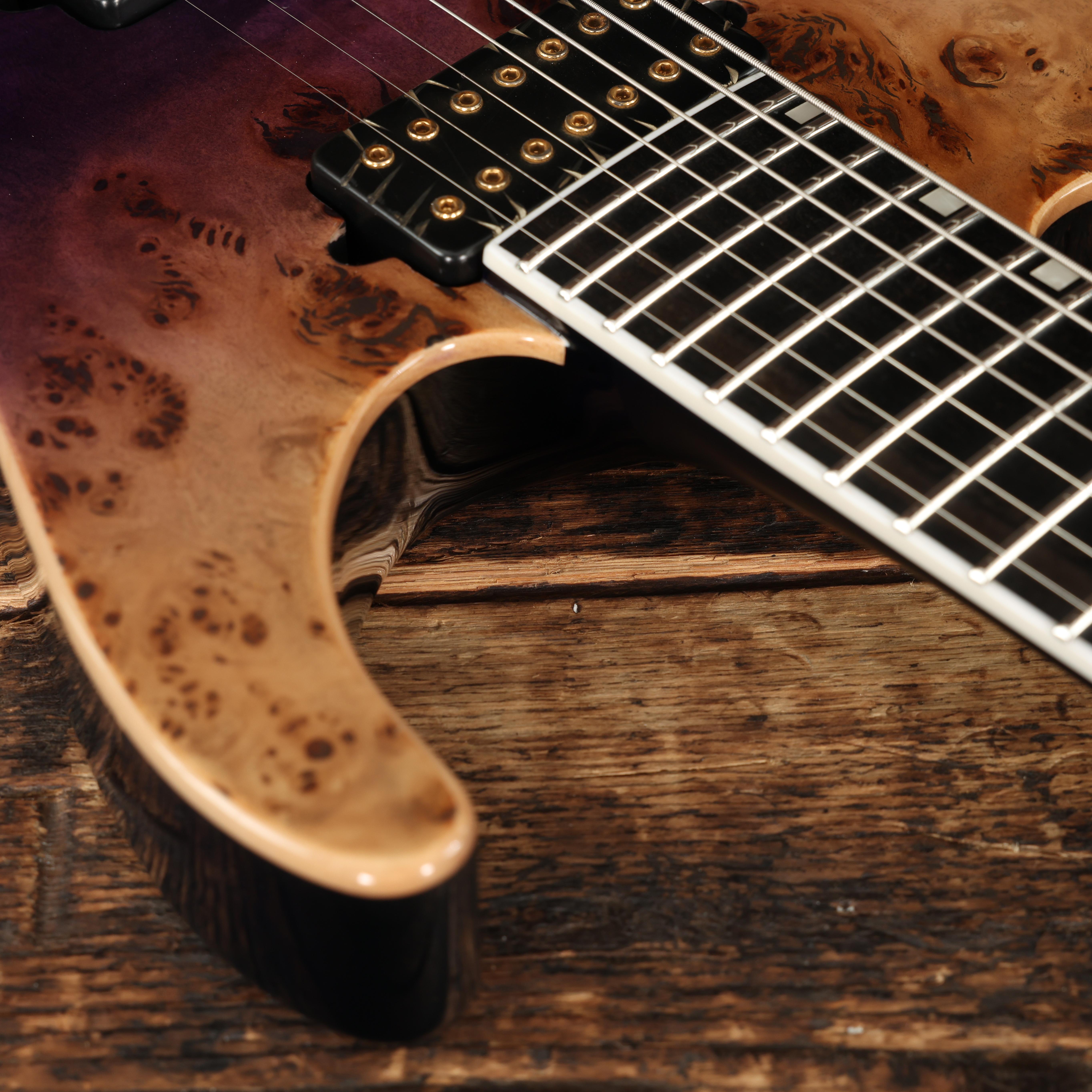 ESP E-II M-II 7 NT in Purple Natural Fade - Andertons Music Co.